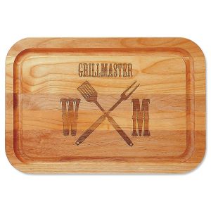 Grillmaster Engraved Wood Cutting Board