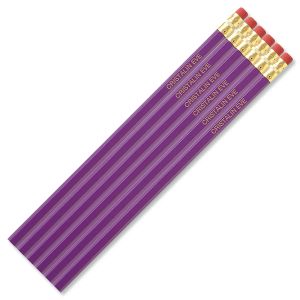 Purple #2 Hardwood Custom Pencils