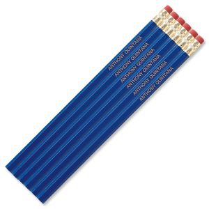 Blue #2 Hardwood Custom Pencils