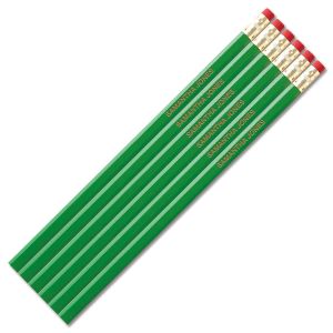 Bright Green #2 Hardwood Custom Pencils