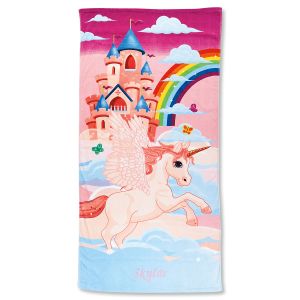 Unicorn Castle Custom Towel