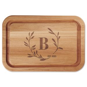 Circle Laurel Custom Wood Cutting Board