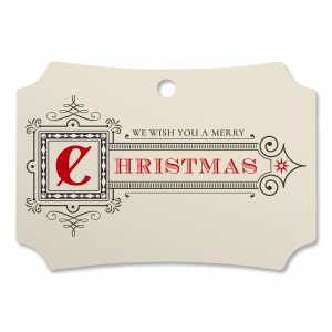Merry Christmas Personalized Ornament Deluxe