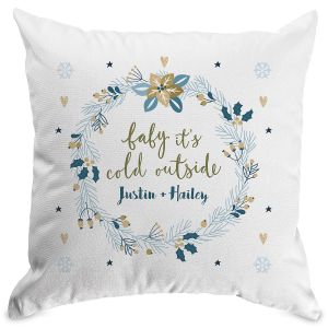 Baby It's Cold Personalized Pillow