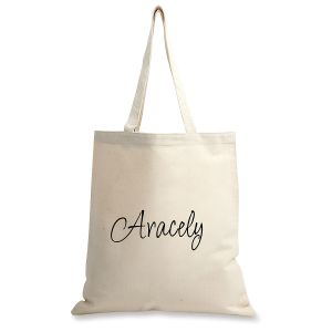 Custom First Name Canvas Tote