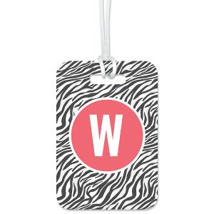 Zebra Print Custom Luggage Tag