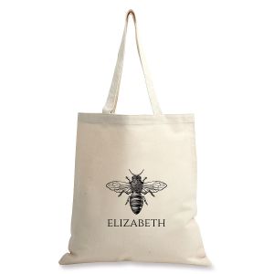 Bee Custom Canvas Tote Bag