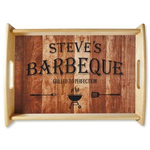 Custom Barbeque Serving Tray 