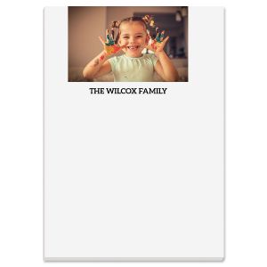 Personalized Notepad - Photo Family Name