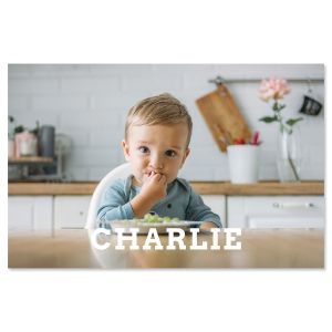 Personalized Photo Placemat - Uppercase