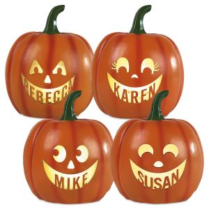 LED Medium Personalized Jack-O-Lanterns