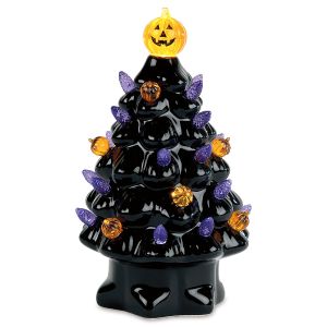 LED Ceramic Halloween Tree Deco