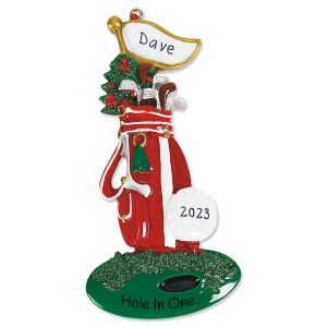 Golf Bag Custom Christmas Ornament