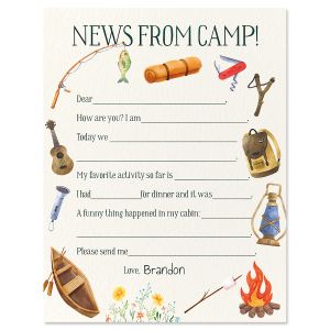 News From Camper Correspondence Cards