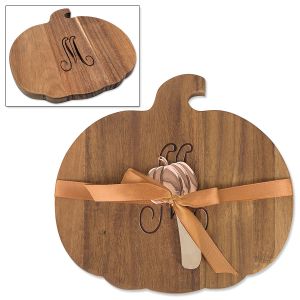 Personalized Pumkpin Cutting Board Set