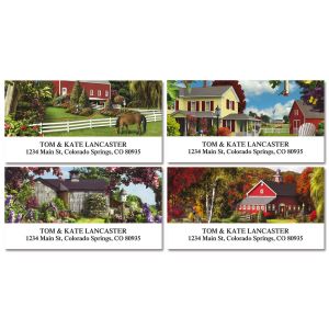 Country Life Deluxe Return Address Labels (4 Designs)