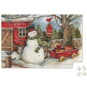 Snowman Heart & Home Puzzle