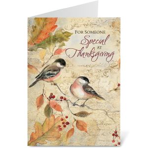 Chickadee Thanksgiving Greeting Cards