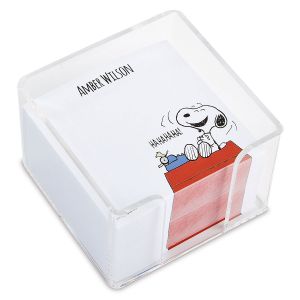 Snoopy's Typewriter Custom Note Sheets in a Cube