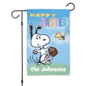 Personalized PEANUTS® Easter Garden Flag