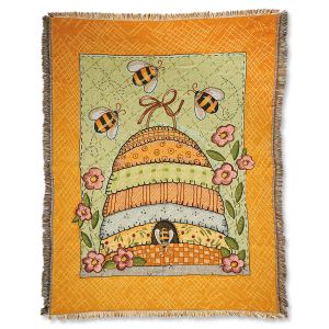 Spring Beehive Throw 