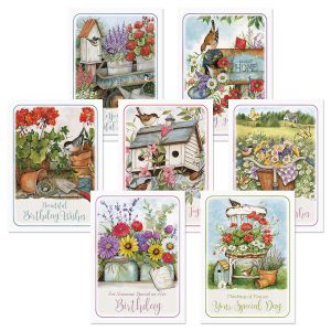 Birdhouse Birthday Cards Value Pack