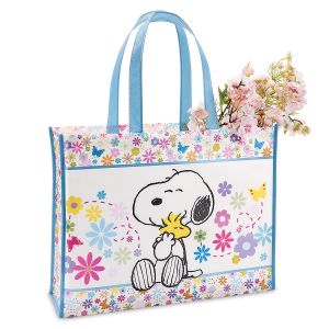 Snoopy Flower Power Tote Bag