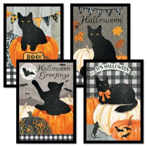 Cat Silo Halloween Cards