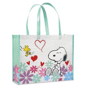 PEANUTS® Flowertops Large Shopping Tote Bag