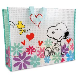 PEANUTS® Flowertops Large Shopping Tote Bag