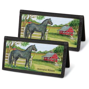 Horse Farm Personal Checkbook Covers