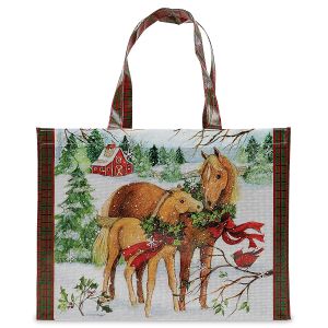 Holiday Horses Large Tote Bag - BOGO