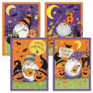 Gnomes Halloween Cards 