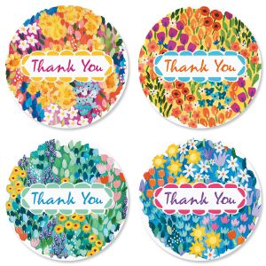 Floral Garden Thank You Seals (4 Designs)