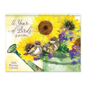 A Year Of Birds 2026 Big Grid Planning Calendar