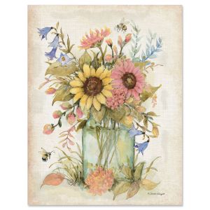 Wild Flower Bouquet Note Cards