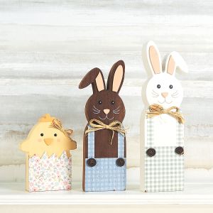 Easter Bunnies and Chick Shelf Sitters