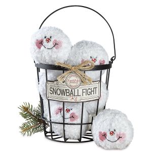 Indoor Snowball Fight Basket