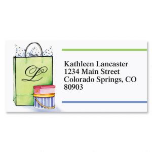 Especially For You Initial Border Address Labels