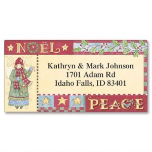 Country Border Return Address Labels