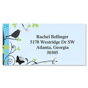 Songbird  Border Return Address Labels