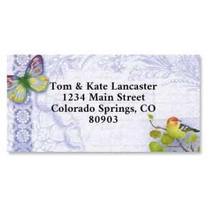 Exotic Prints Border Return Address Labels