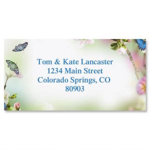 Butterfly Delight Border Address Labels