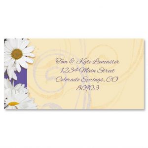 Daisy Dance Border Return Address Labels