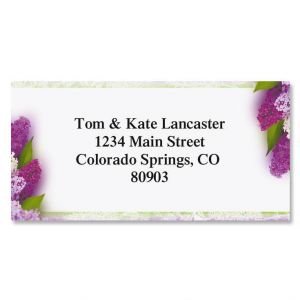 Sweet Lilacs Border Return Address Labels