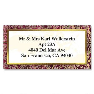 Marquetry Border Address Labels