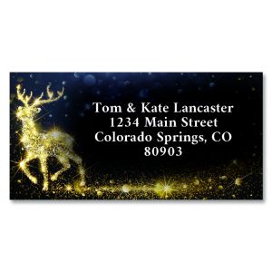 Holiday Magic Border Return Address Labels
