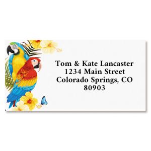 Macaw Border Return Address Labels