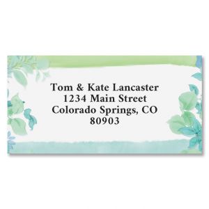 Fresh Garden Border Return Address Labels