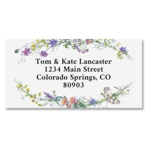 Flowers/Bouquet Personalised Address Labels 42 Floral Custom Return Stickers